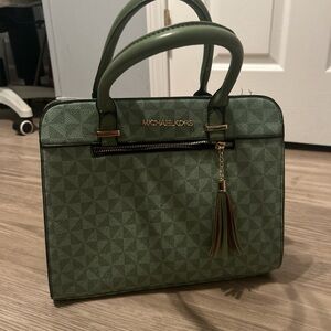 Michael Kors Olive Green Satchel